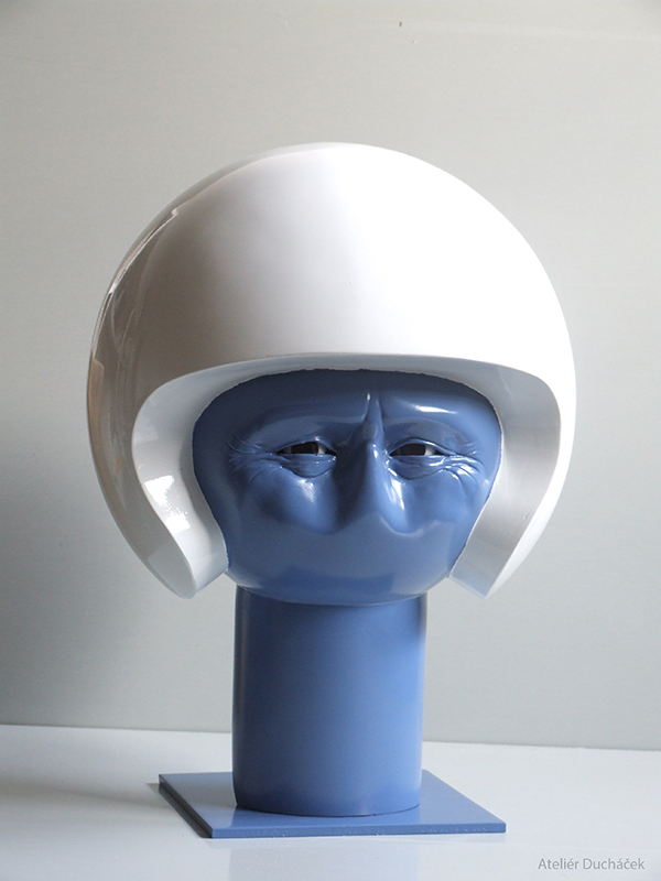 finální podoba sochy jezdce s povrchovou úpravou